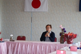 卓話をされている上村先生