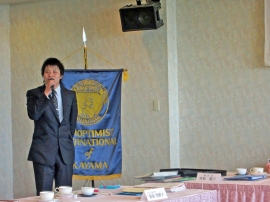 代表者　白髪　光洋氏　スピーチ